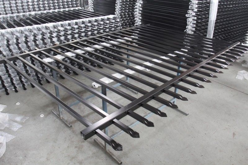 The Secura Top Tubular Powder Coated Steel Garrison Security Fencing