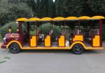 220V Electric Sightseeing Car Electric Tour Bus Lower Noises FRP Steel Material