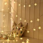 LED Star Light String Twinkle Garlands Battery Powered Lamp Holiday New Year