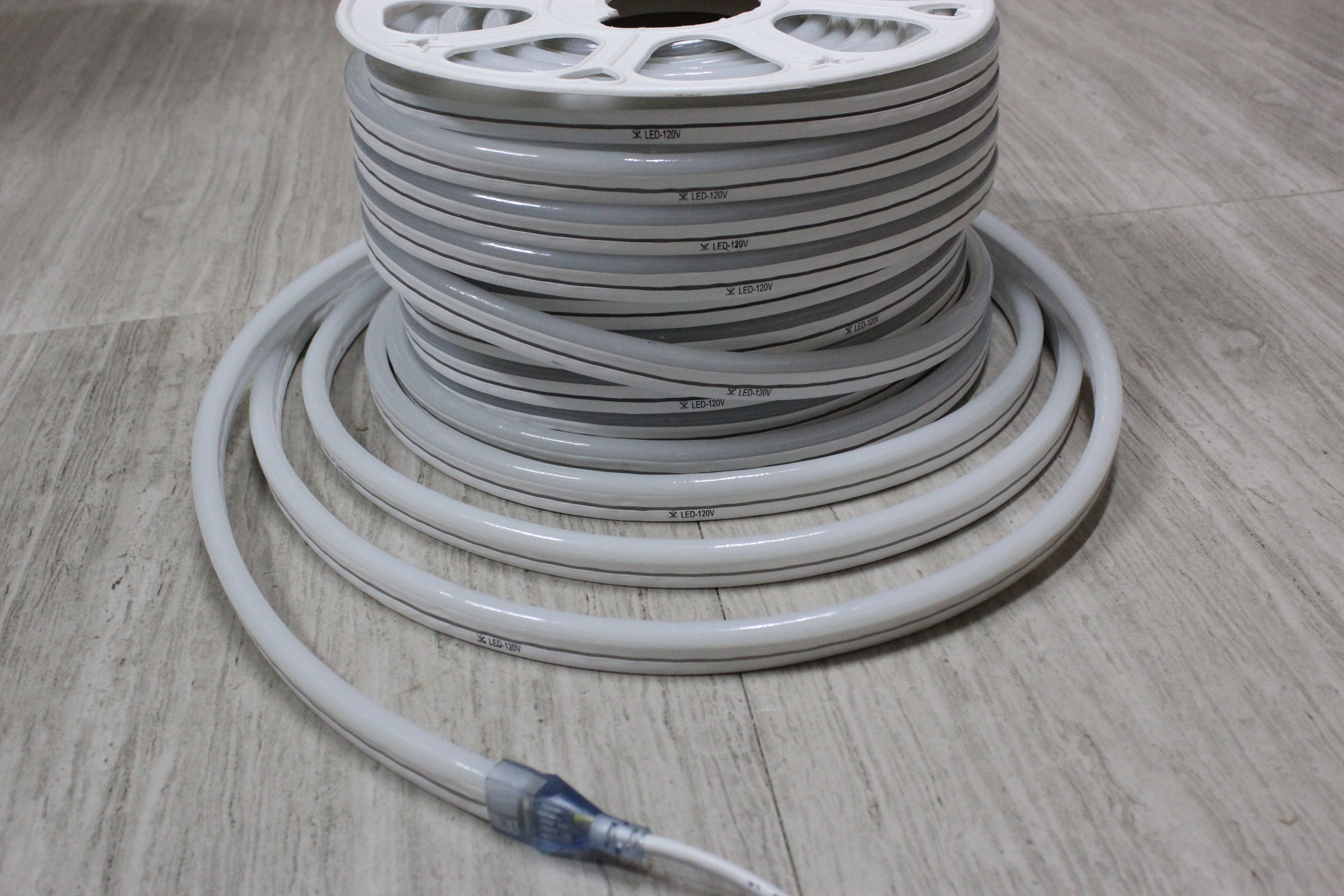 ultra thin led neon flex neo neon tube light 12v flexible strip 11x18mm 120smd/M waterproof white color ribbon