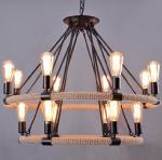 Loft Rattan pendant light For Kitchen Bedroom Dining room Lighting Fixtures (WH