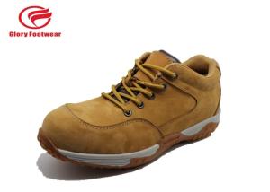 Wholesale Cow Leather Casual PU Sole Safety Shoes , Hiking Steel Toe Cap Trainers Anti-Skidding from china suppliers