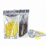 Recycled One side clear aluminum foil printing pouch zip lock packaging bags