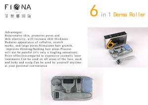 Wholesale YYR Korea 6 in 1 derma roller 12/300/720/1200 needles titanium micro needle therapy dermaroller from china suppliers