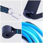 Natural Latex Fitness Training Gradient Blue 150LBS Resistance Exercise Tubes