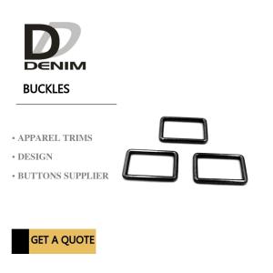 Wholesale Durable Nickle Free Solid Brass D Rings , Square Gumental Rings For Handbag from china suppliers