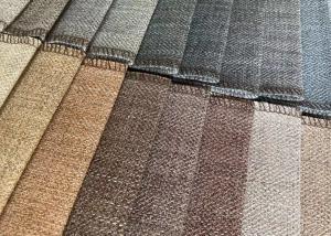 Wholesale Sofa 100% Polyester Linen Sofa Fabric 347gsm Plain Style from china suppliers
