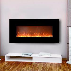 Wholesale 1980mm Artifical Fire Painted Glass Fronted Electric Fireplace New Led Technology from china suppliers