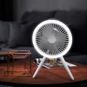 Wholesale Cordless Mini Tripod Fan Outdoor Portable Camping Fan With Light from china suppliers