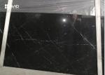 Anti Wear Marble Natural Stone Slabs Nero Marquina Black Color With White Veins