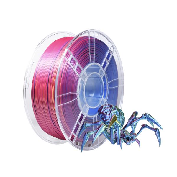 Red Yellow Blue Enhanced Toughness No Bubbles 3D Printer Silk Tri-Color PLA Plus