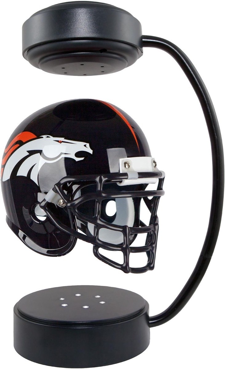 magnetic Suspended Olive Helmet display ,floating NFL helmet dispay , hovering helmet