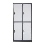 Office Home Gym RAL Color 4 Door Steel Locker Cabinet