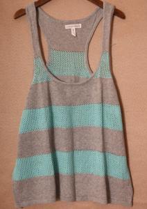 Wholesale Ladies Striped Sweater Utility Gilet Vest 55% Ramie 45% Cotton from china suppliers