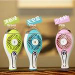Novelty gifts USB charge handheld mist cooling air fan fog mist fan cooler