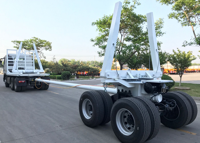 High Strength Steel Log Truck Trailer For Light Logs And Timbers Carrying