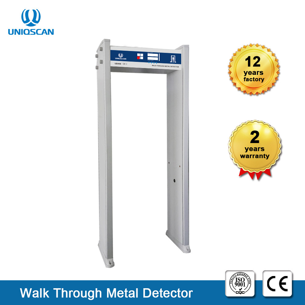 Single Zone Security Body Scanner Walk Through Gate Metal Detector Door Frame 100 Sensitivity For Safety Inspection