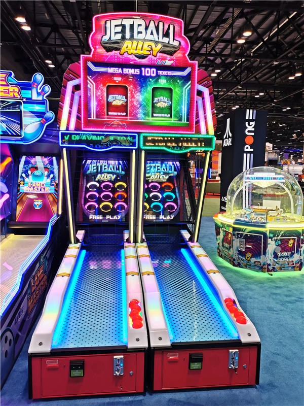 Jet Ball Alley Twin Rolling Ball Lottery Redemption Arcade Machine For 2 Play By UNIS