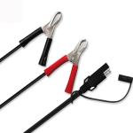 1.5ft 14AWG Battery Alligator Crocodile Clip To SAE 12V Quick Release Disconnect