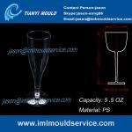 5.5 oz clear disposable plastic champagne/wine/ juice/party/glasses and cups