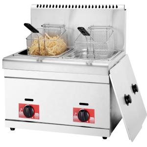 Wholesale 550x470x515 mm Commercial Chips 2-basket Gas Deep Fryer for Packaging Size from china suppliers