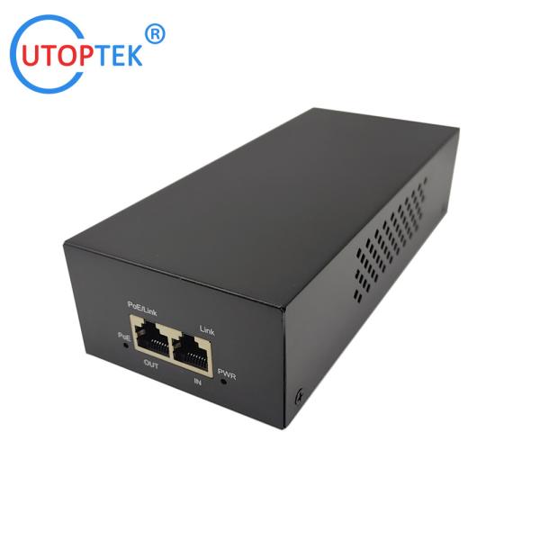10/100/1000/2500Mbps 90W Gigabit 2.5G Standard POE Injector 802.3af/at/bt PoE