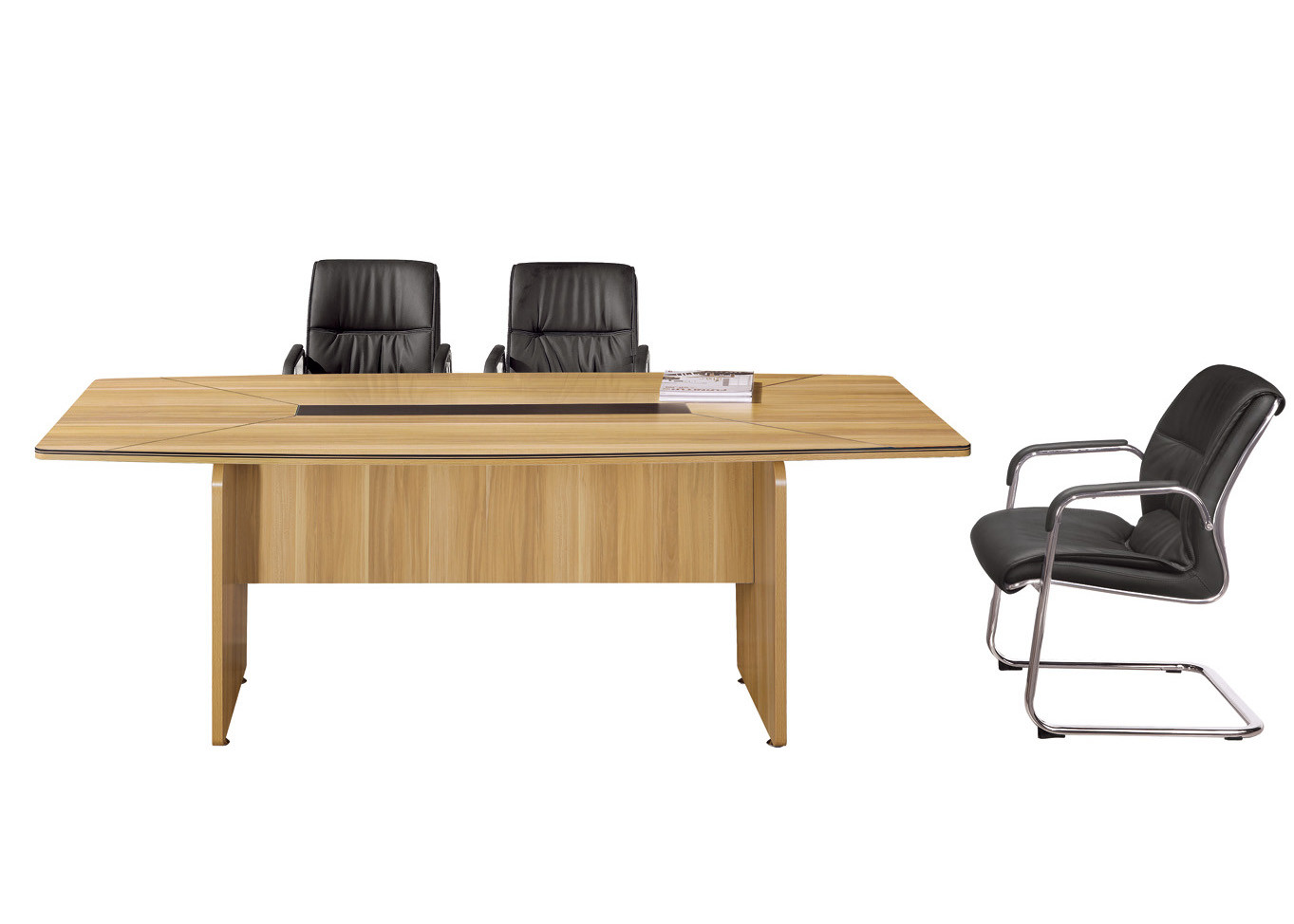 MFC Particle Board Melamine Conference Table Custom Design With Steady Edge