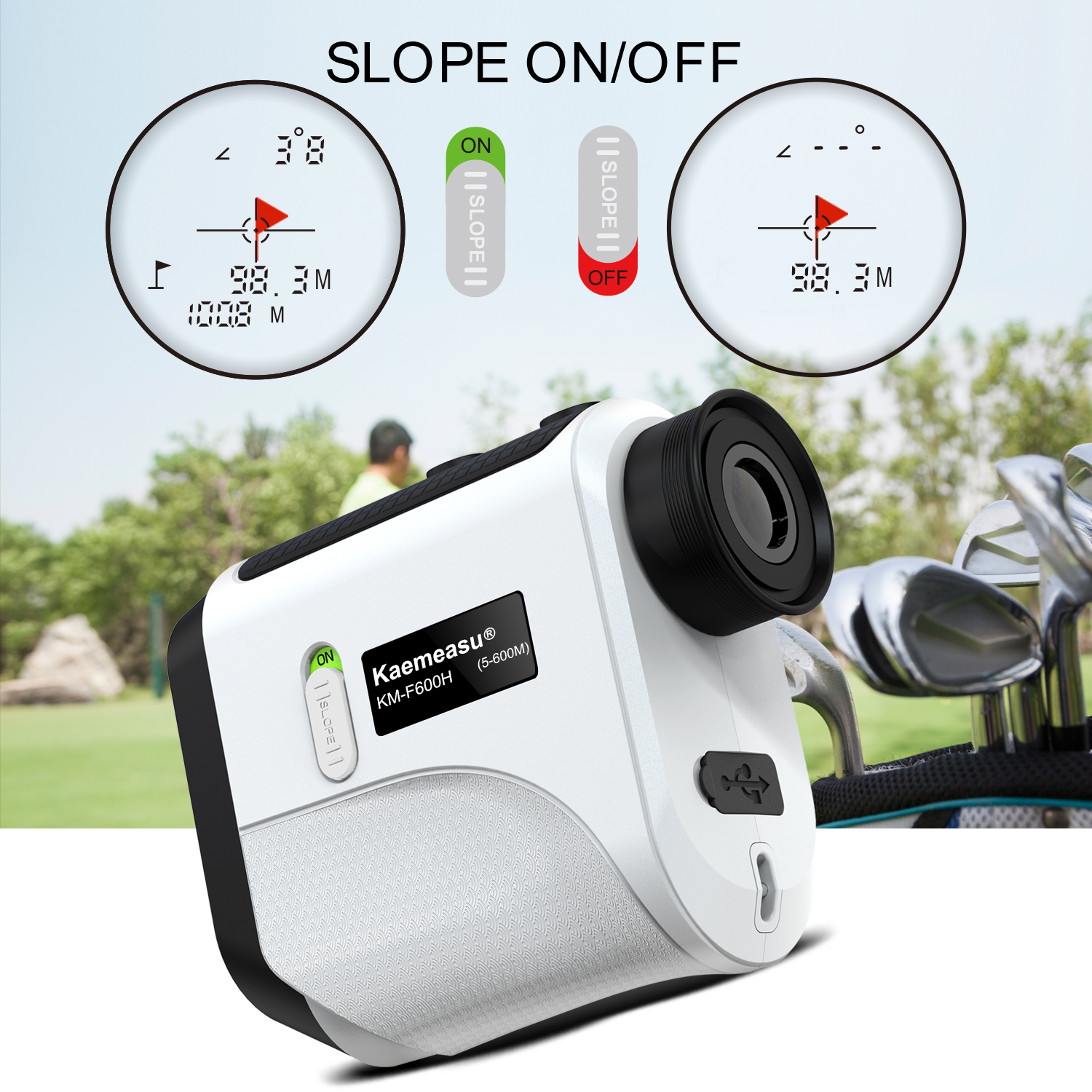 Kaemeasu Golf Distance Meter Handheld Laser Rangefinder OEM ODM OBM