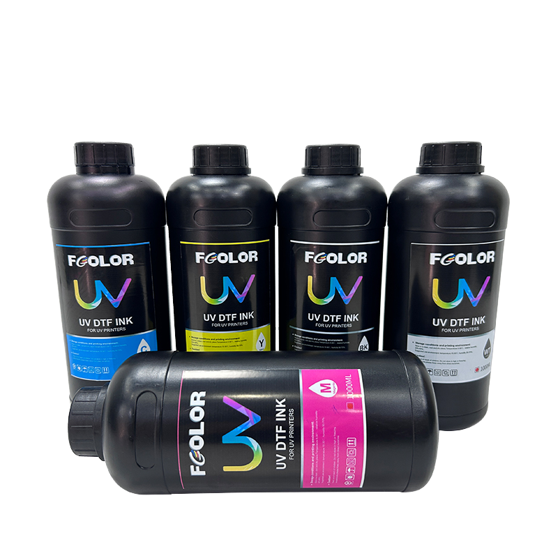 1000ml LED UV Ink For Epson DX5 DX7 XP600 Printhead Soft Hard Transfer Printing