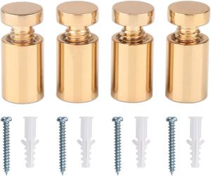 Wholesale 16mm 18mm 20mm Glass Standoff GR660 A286 18-8 Stainless Steel Yellow Golden Coating from china suppliers