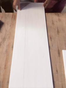 Wholesale Pure White Dolomite Marble Natural Stone Tile With Soft Light Grey Vein from china suppliers