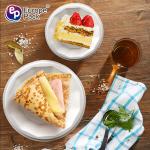 Disposable Biodegradable Corn Starch Snack Cake Plates Eco- friendly Round Trays
