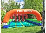 Unicorn Theme Inflatable Games For Kids , Funny Sports Matching Game For Outdoor