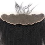 Yaki Kinky Straight 13x4 Lace Closure 100% Remy Hair Extensions For Black Women