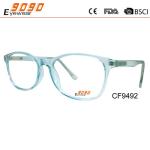 Hot sale style of blue color optical frames made of CP,suitable for women