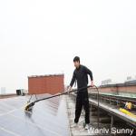 Water Powered Electric Rolling Brush for Solar Panel Cleaning in Metallurgical