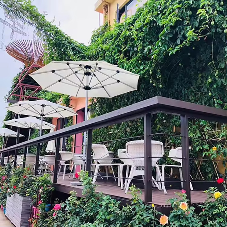UM-003 Outdoor Sun Rain Garden Beach Patio Umbrella with Customized Materials