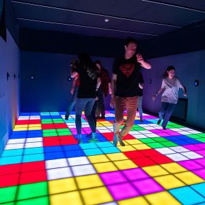 Wholesale Amusement Park Interactive Projection Hopscotch Floor Activate Games Grid Led Floor from china suppliers