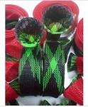 Colorful Fishing Rod Glove ROHS Certificate Polyethylene Terephthalate