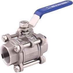 China PDR 0.8 Seat En Standard 3 Pieces Ball Valve Full Bore Npt Dn50 Aisi 316l Pn16 on sale