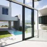 Commercial Aluminium Fixed Window Tempered Glass For Doors And Windows