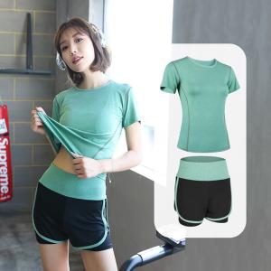 Wholesale SGS Yoga Running Suit Womens Training Tight Shorts In Stitching Design from china suppliers