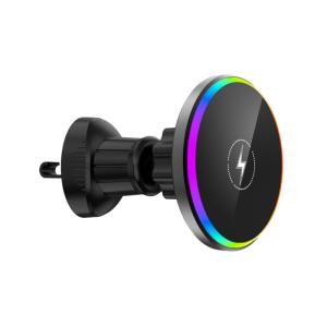 Wholesale Silver 10w Fast Car Phone Charger Phone Holder With Light Low Temperature Flash from china suppliers