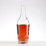 500ml 700ml 750ml Frosted Round Glass Bottle for Whisky Rum Liquor Distillery