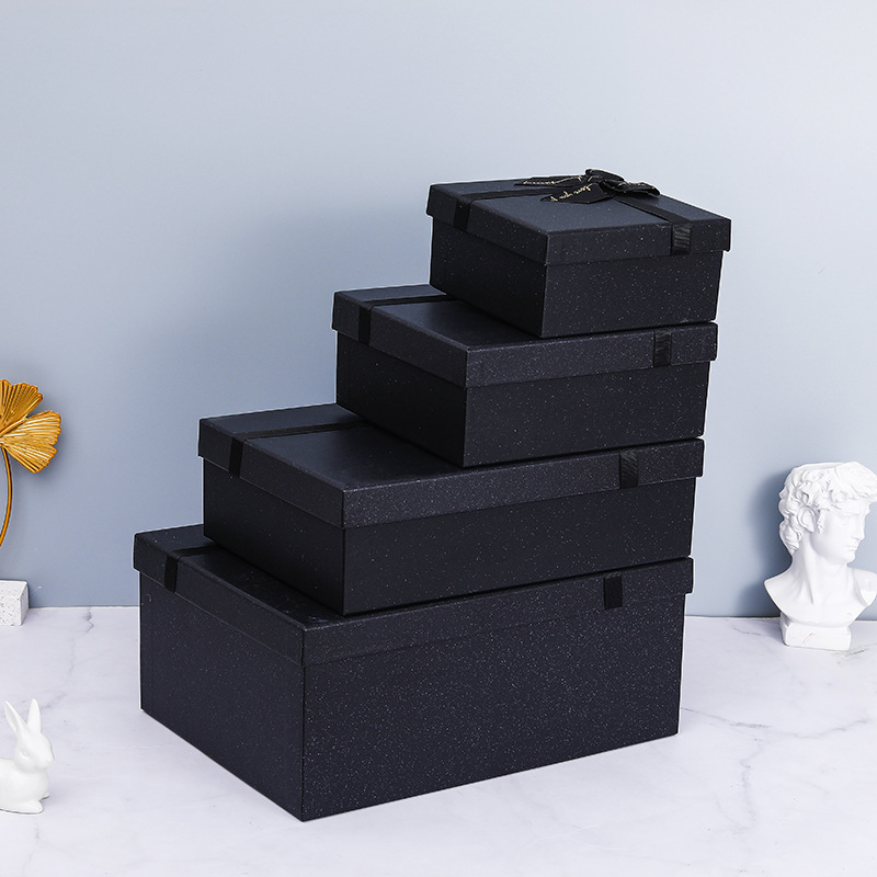 Business Promotion Square Custom Size Folding Paper Gift Box with Paperboard Material