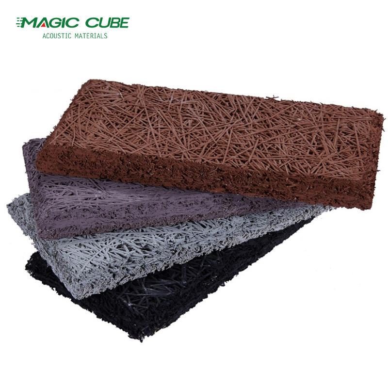 Office Building Wood Wool Board Sound Absorption 35mm Thickness For Ceiling