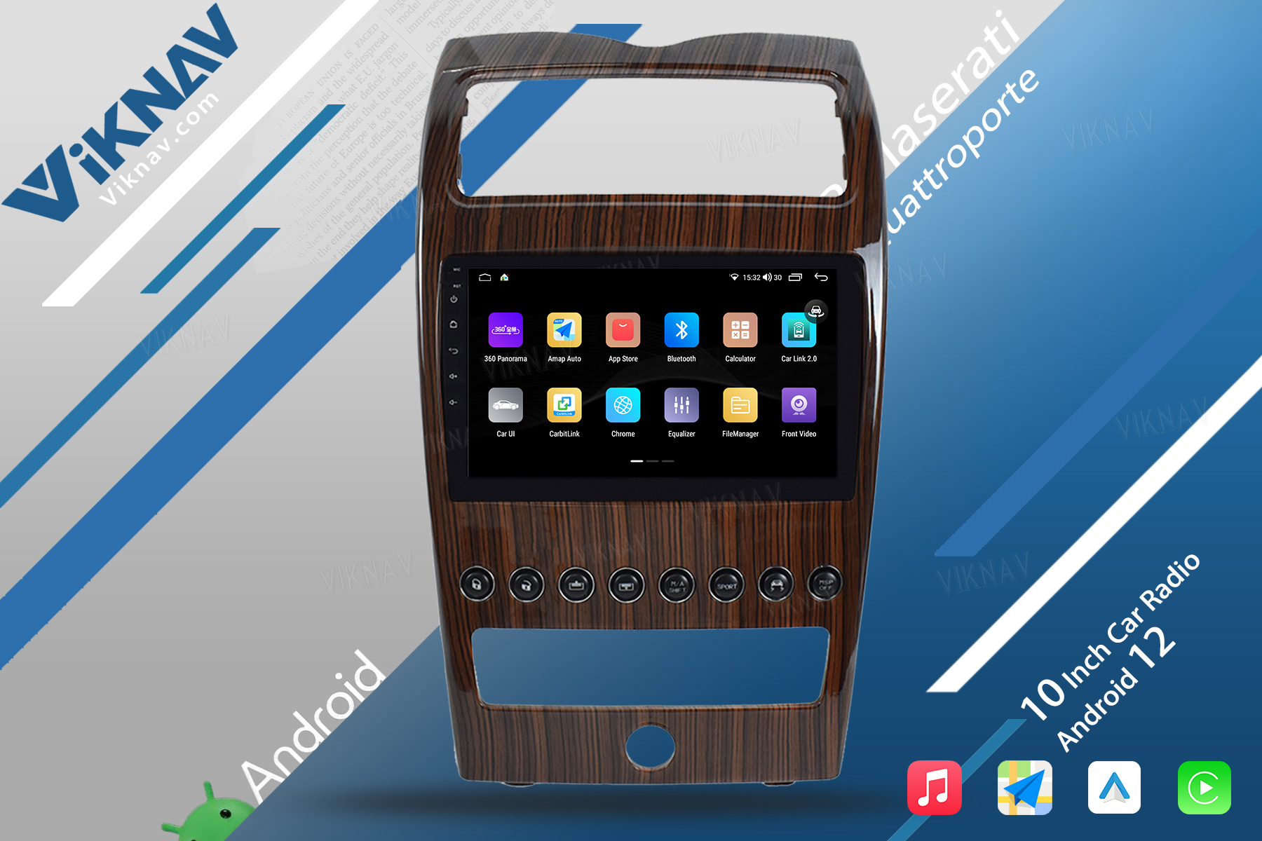 2004-2012 Android Car Maserati Quattroporte Radio Aftermarket Touchscreen Carplay