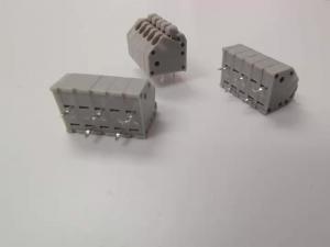 Wholesale Screwless Terminal Block Button Press Pitch 3.5mm Gray Dip/180° Customized Pins from china suppliers