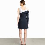 New Design High Quality Mercer Tank Navy One Shoulder Blazer Classic Style Dress