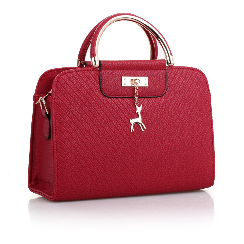 Women's Custom Logo Leather Crossbody Fashion Handbag with Large Capacity and Low MOQ